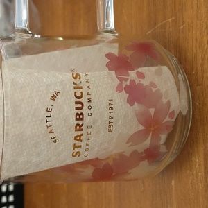 Starbucks cherry blossom glass mug